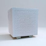 Fioriera quadra, colore bianco