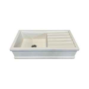 75x40 vasca con gocciolatoio, colore bianco