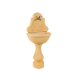 Fontana da giardino ginevra, predisposta per appoggio a muro, carico acqua a muro, scarico a muro o a pavimento