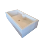 lavandino da esterno di design 80x40 con rubinetto al piano