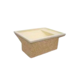 lavatoio da esterno in appoggio, colore giallo siena