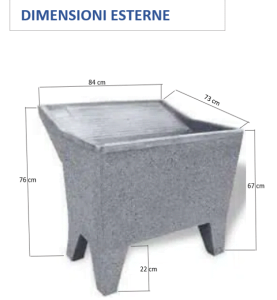 scheda tecnica lavatoio da 80