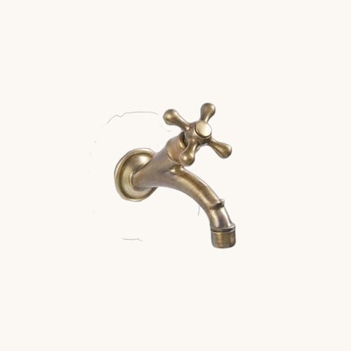 Rubinetto inclinato, finitura bronzata