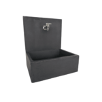 lavandino di design 50x40 con paraschizzi, antracite