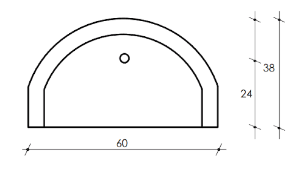 Paraschizzi lavandino da esterno da 60