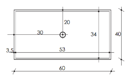 Vasca lavandino da esterno da 60