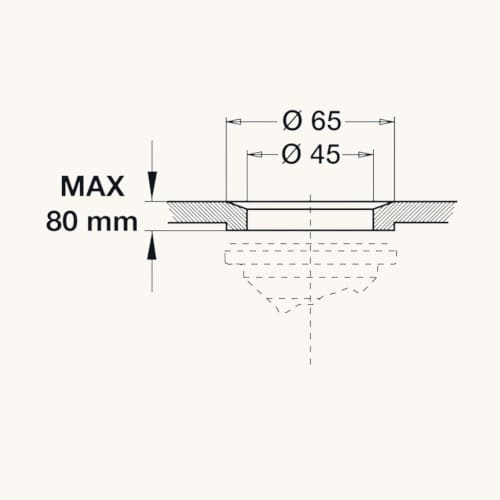 Scheda tecnica foro piletta a cestello