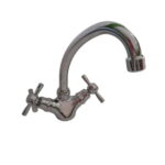 rubinetto girevole doppio cromato