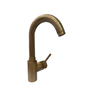 Rubinetto da esterno in appoggio con miscelatore bronzato