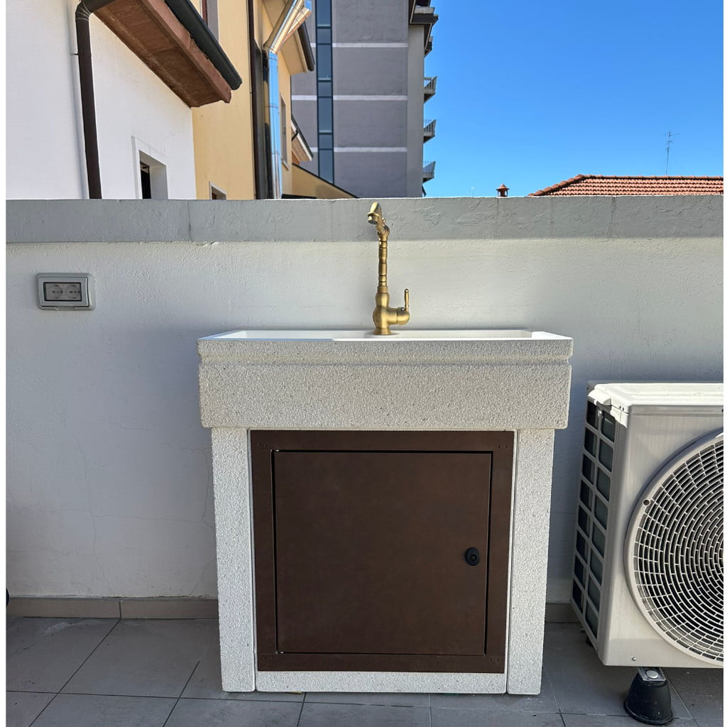 lavandino con base per arredo giardino