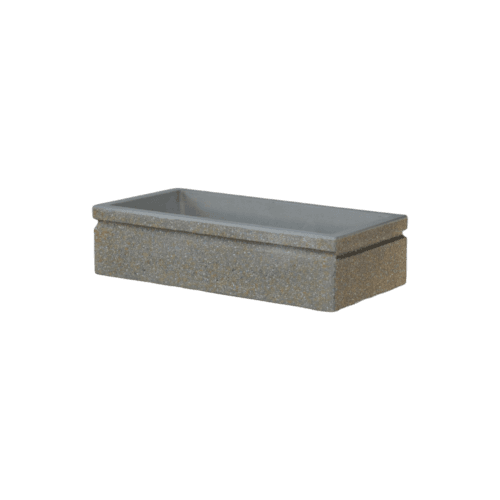 Vasca lavandino 80x40 modello tutta vasca, colore sabbia