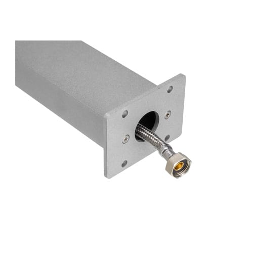 Fontana in ferro modello 42Re, colore alluminio