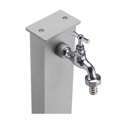 Fontana in ferro modello 42Re, colore alluminio