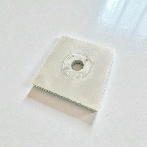 Base in cemento con scarico a perdere