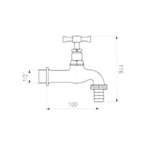 scheda tecnica rubinetto semplice portagomma